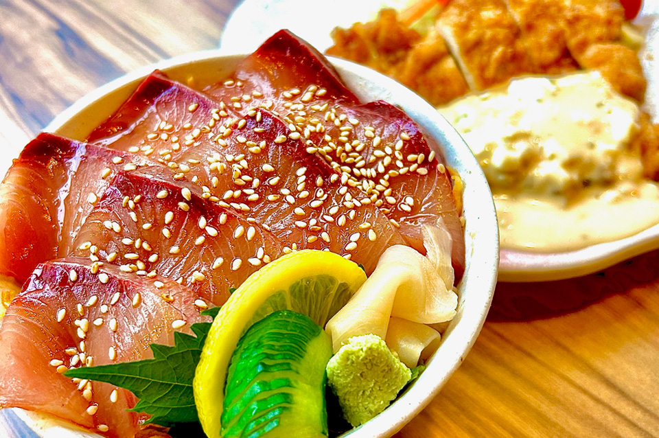 鰤漬け丼
